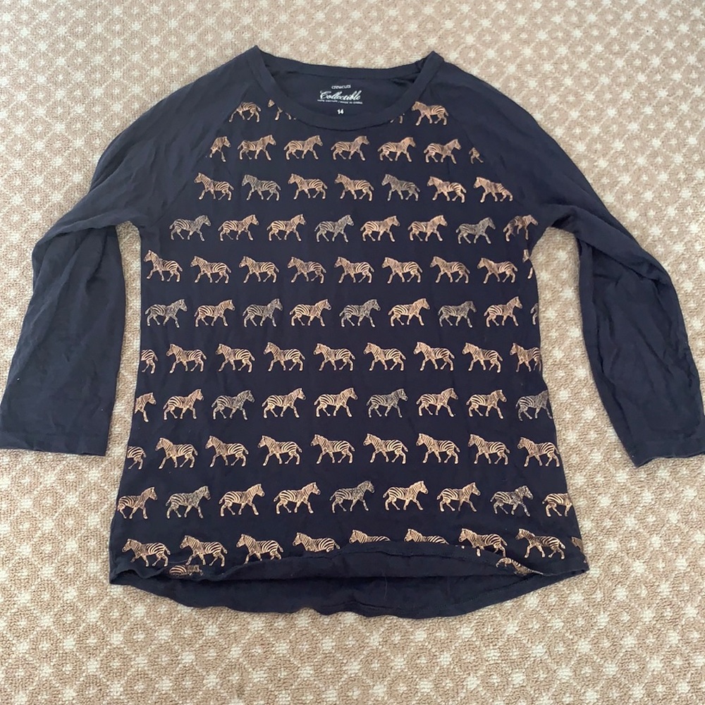Crewcuts Gold Zebra Long-sleeve Shirt